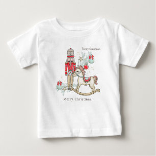 Camiseta Árvore de Natal de Cavalo Enrolado