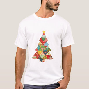 Camiseta Árvore de Natal de Colcha Festiva Amantes de Colch