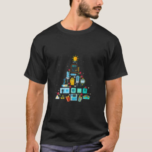 Camiseta Árvore de Natal de Elétrico Engraçado