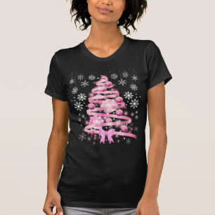 Camiseta Árvore de Natal de Floco de Neve Branco
