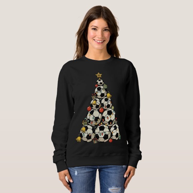 Camiseta Árvore de Natal de Futebol (Frente Completa)