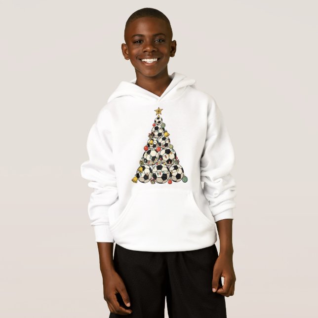 Camiseta Árvore de Natal de Futebol (Frente Completa)