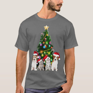 Camiseta Árvore de Natal de Gato Gato-de-Natal Gato-de-Nata
