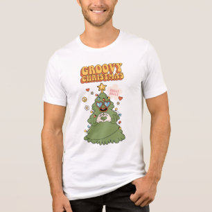 Camiseta Árvore de Natal de Groovy - Holly Jolly Vibes