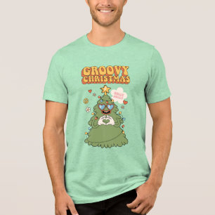 Camiseta Árvore de Natal de Groovy - Holly Jolly Vibes