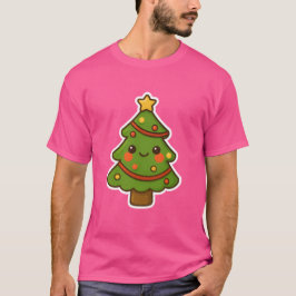 Camiseta Árvore de Natal de Kawaii Cute