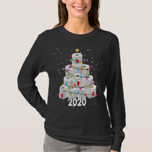 Camiseta Árvore de Natal de Papel de Banheiro Família de Na