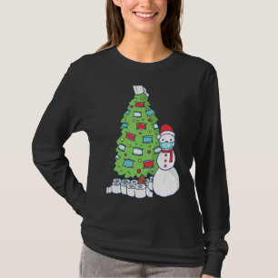 Camiseta Árvore de Natal de Papel de Banheiro Pandêmico