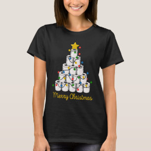 Camiseta Árvore de Natal de Papel Higiênico 2020 Quarentena