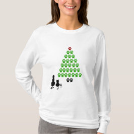Camiseta Árvore de Natal de Pet Lover