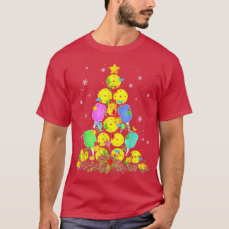 Camiseta Árvore de Natal de Pickleball