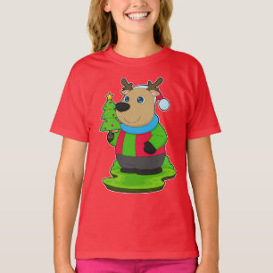 Camiseta Árvore de Natal de Reindeer