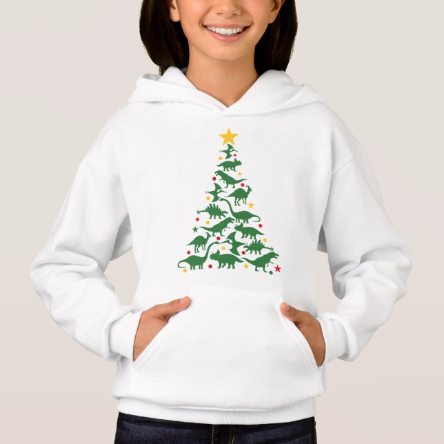 Camiseta Árvore de Natal Dino (Frente)