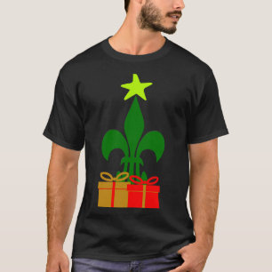 Camiseta Árvore de Natal divertida da Louisiana Cajun Nova