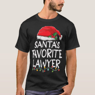 Camiseta Árvore de Natal do Advogado Favorito dos papais no