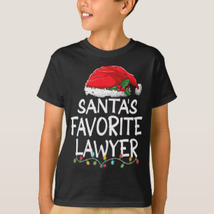 Camiseta Árvore de Natal do Advogado Favorito dos papais no