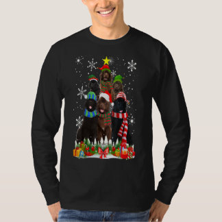 Camiseta Árvore de Natal do Cachorro da Terra Nova