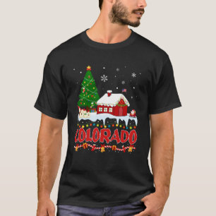 Camiseta Árvore de Natal do Colorado Light Pajama State Col