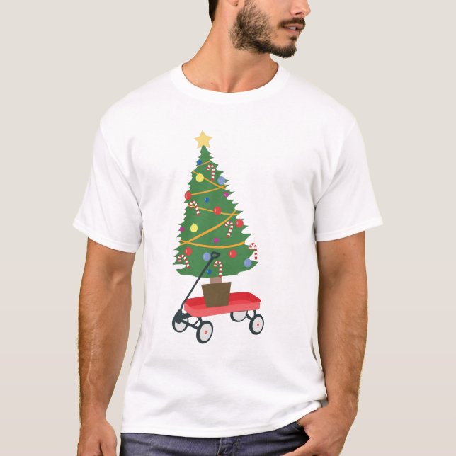 Camiseta Árvore de Natal do Vagão (Frente)