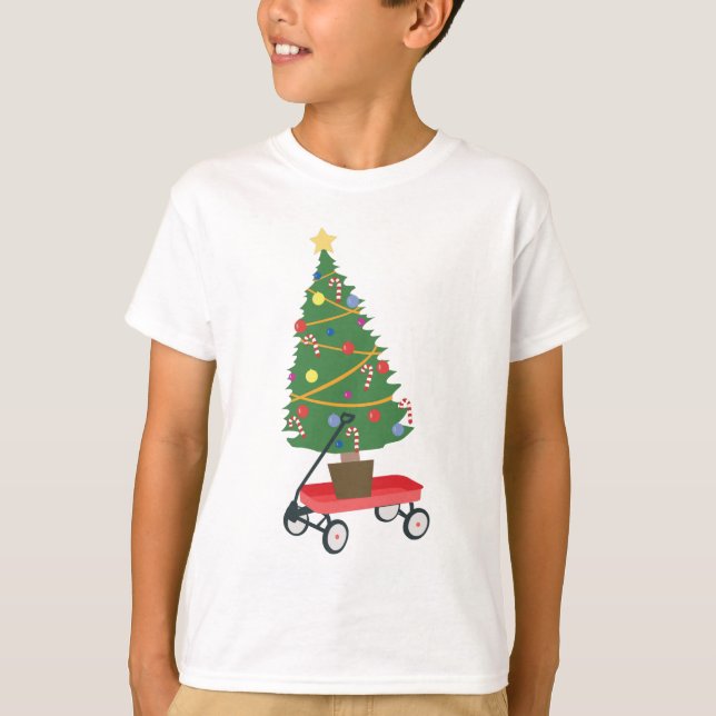 Camiseta Árvore de Natal do Vagão (Frente)
