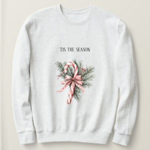 Camiseta Árvore de Natal Doce Cana Vermelha Natal