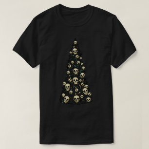 Camiseta Árvore de Natal Drew com Camisa-T de crânios