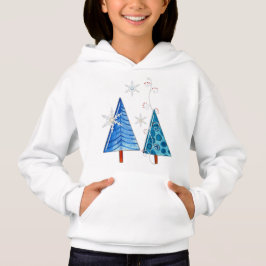 Camiseta Árvore de Natal e Floco de Neve
