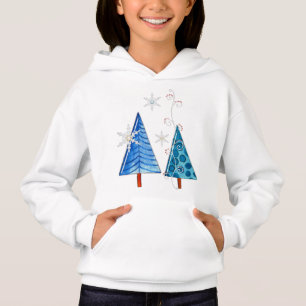 Camiseta Árvore de Natal e Floco de Neve