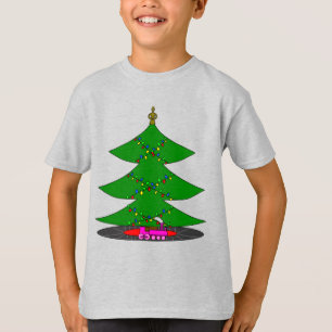 Camiseta Árvore de Natal e Trem Mágicos Jingle Claws