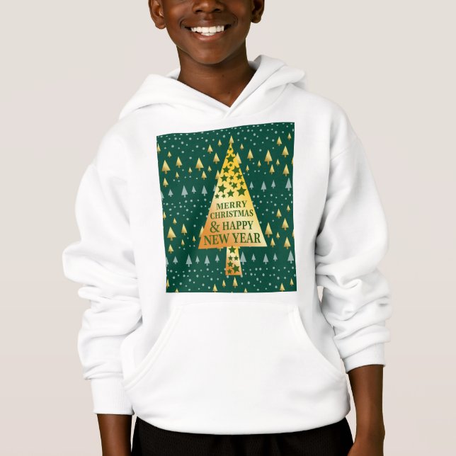 Camiseta Árvore de Natal elegante (Frente)