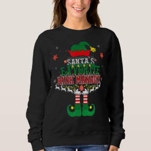 Camiseta Árvore de Natal Elf do Gerente Bancário Favorito d