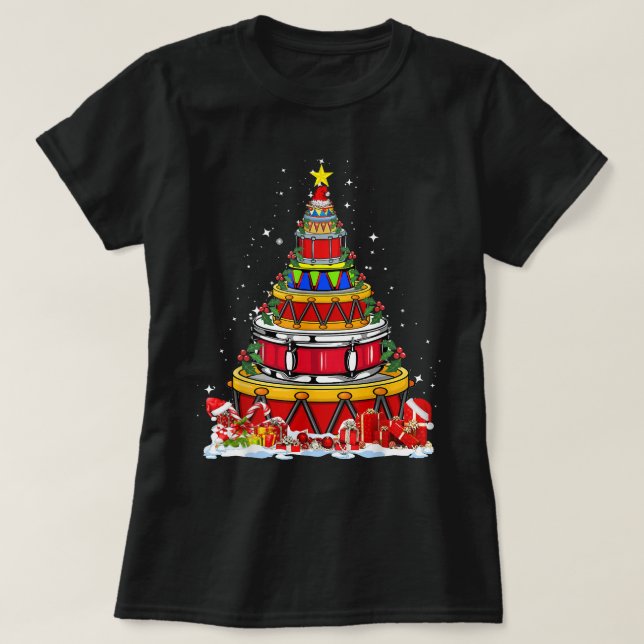 Camiseta Árvore de Natal Engraçado (Frente do Design)
