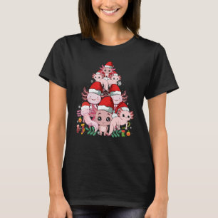 Camiseta Árvore De Natal Engraçado Axolotl Para Amor Axolot