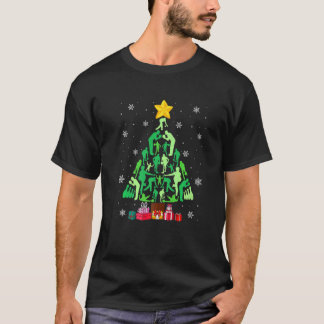 Camiseta Árvore de Natal Engraçado Esportes Furiosos Sobre