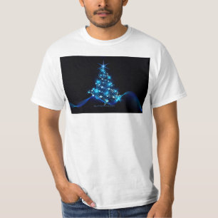 Camiseta Árvore de Natal estilizada e brilhante da Slippery