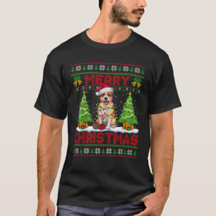 Camiseta Árvore de Natal Estilo Feio Chapéu de Papai Noel C