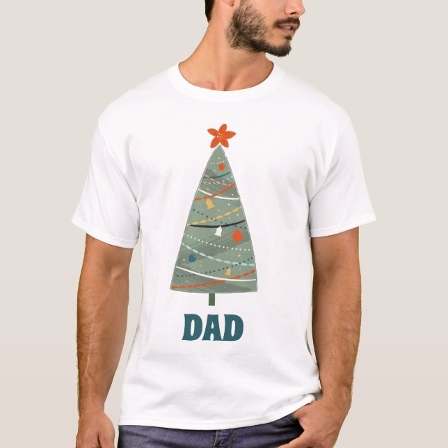 Camiseta Árvore de Natal Familiar (Frente)