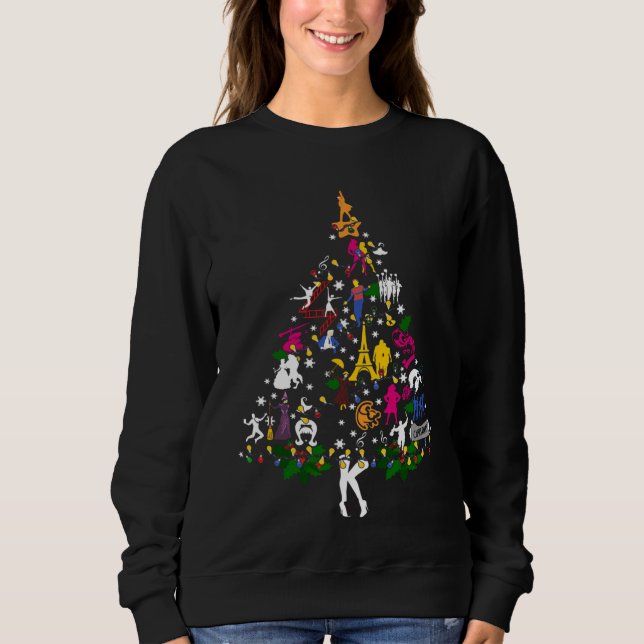 Camiseta Árvore De Natal Feia Da Broadway Você Vai Vir (Frente)