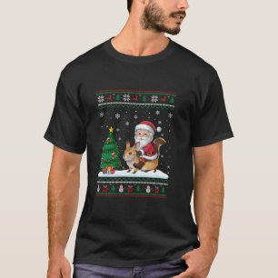 Camiseta Árvore de Natal Feia Luzes de Natal Papais noeis d
