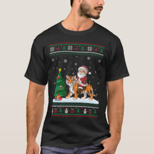 Camiseta Árvore de Natal Feia Luzes de Natal Papais noeis d