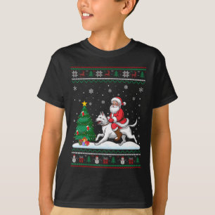 Camiseta Árvore de Natal Feia Luzes de Natal Papais noeis X