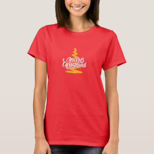 Camiseta árvore de natal feliz