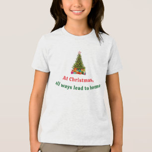 Camiseta Árvore de Natal feliz com o feriado do Star Presen