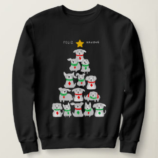 Camiseta Árvore de Natal Feliz Navidog