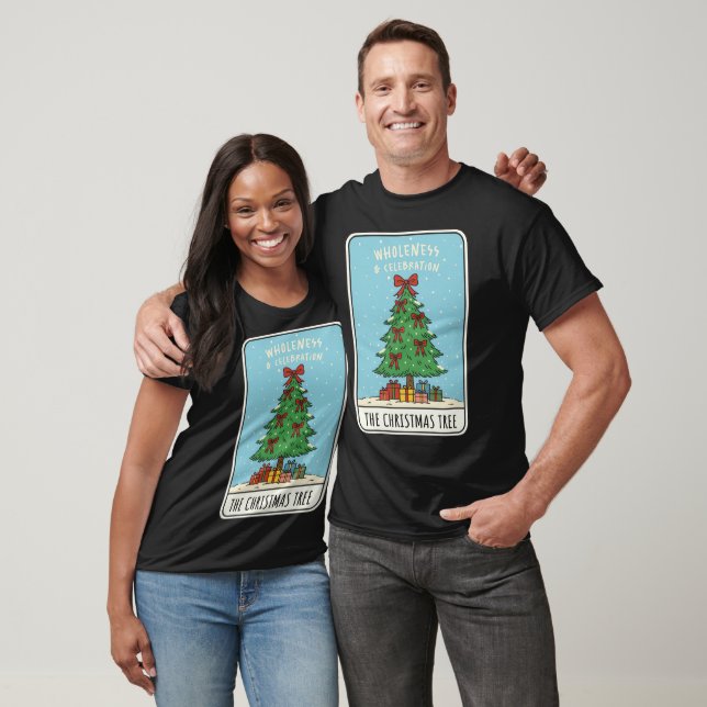 Camiseta Árvore de Natal Festa Presentes de Feriado (Unissex)