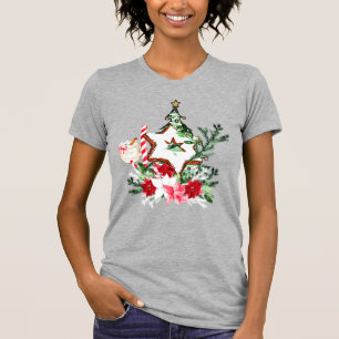 Camiseta Árvore de Natal Flores Cana de Açúcar JOY