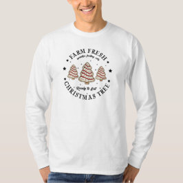 Camiseta Árvore de Natal Fresca da Fazenda