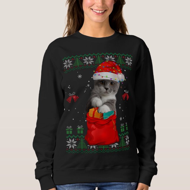 Camiseta Árvore de Natal Gata-Noel-Hato (Frente)