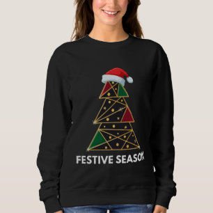 Camiseta Árvore de Natal Geométrica Moderna e Elegante Fe