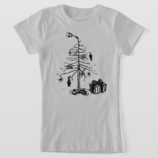 Camiseta Árvore de Natal Gótica